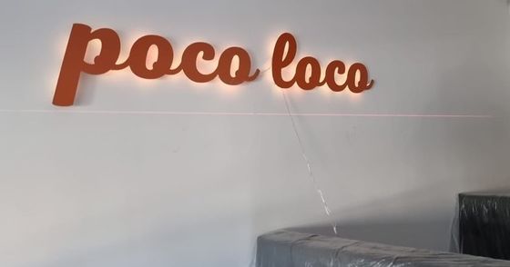 オーダーメイド メタル LED ライト ストライプ 電気 ゴールド ミラー サイン 内外用