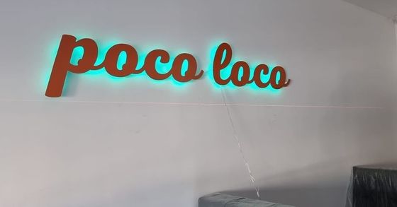オーダーメイド メタル LED ライト ストライプ 電気 ゴールド ミラー サイン 内外用