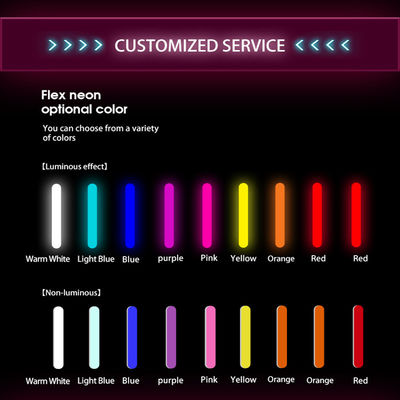 12V 防水 RGB 柔軟性シリコンネオン LED サインライト