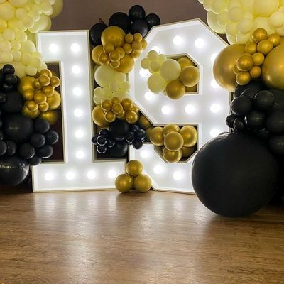 28 C カスタムライト 掲示板 LED テーブル掲示板 ラブ 結婚式 番号 ランプ