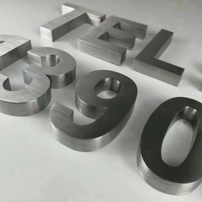 ヴィンテージ大型非照明3Dアルファベット金属文字サイン 30C 作業寿命