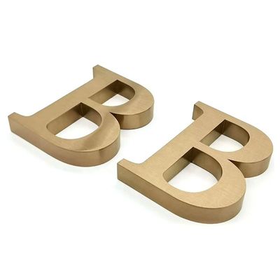 ヴィンテージ大型非照明3Dアルファベット金属文字サイン 30C 作業寿命