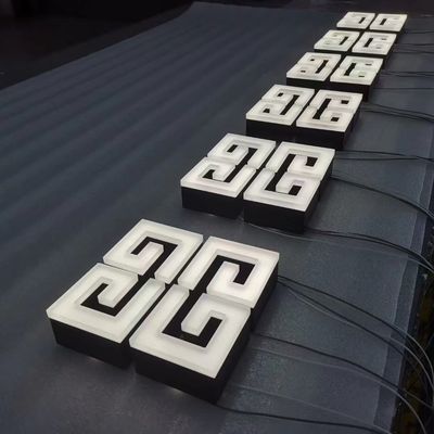LED アクリル製 3D ライトアップ 店頭 寸法文字