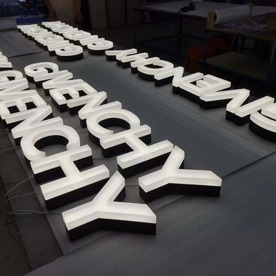 LED アクリル製 3D ライトアップ 店頭 寸法文字