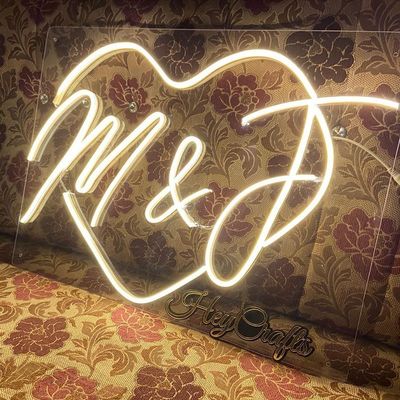 12V カスタムロゴ 結婚式 アクリルネオンライトサイン 店のオフィス装飾に最適