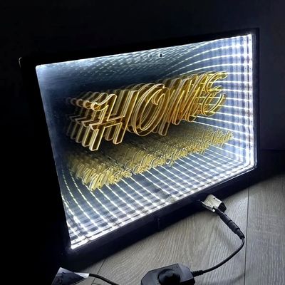 寿命5万時間 スマートウォール ハング カスタム Rgb 装飾 無限のLED インフィニティミラー 3D