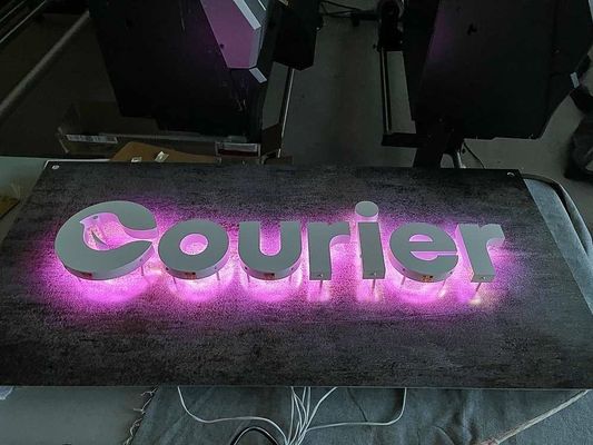 28C ステンレス スチール アルファベット文字 屋外標識 LED メタルライト カスタム 3D ロゴ 標識