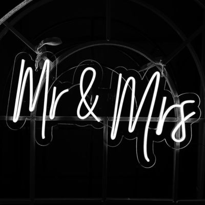 40C ネオンサイン オーダーメイド 結婚式飾り 灯台 文字 結婚する?