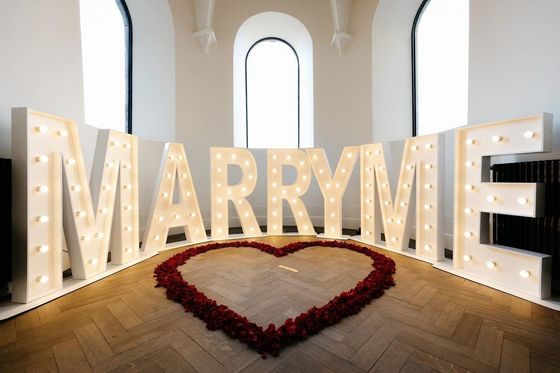 オーダーメイド ライトアップ 文字 ネオンサイン 結婚式 天国で作られたカップル