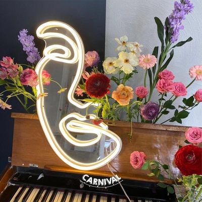 2- デザイン オーダーメイド 柔らかい ストライプ ランプ 照明 タトゥー 名 ゲーミング ロゴ スタジオ LED ネオンサイン