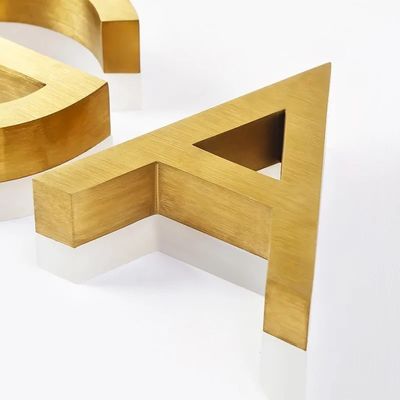 外壁シグネチャー 必須 サイズ オーダーメイド 3Dチャンネル文字付き メタルライトシグネチャー