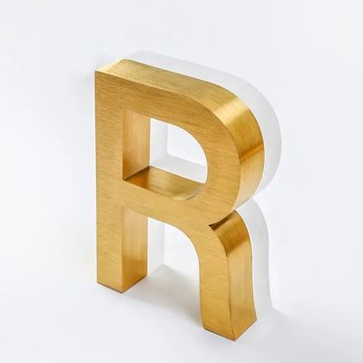 3D メタル ステンレス スチール 店舗 フロント サイン ビジネス ロゴ チャンネル 文字