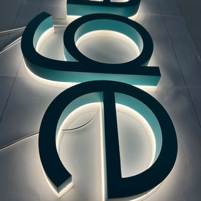 カスタマイズされたサイズ LED メタルチャンネル文字 背景照明 広告用のカスタマイズされた屋外広告