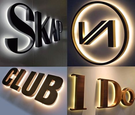 カスタム文字サイン アクリル ホテル 室内サイン 病院用 LED 室外 3D サイン
