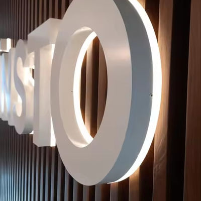 PVC 屋外ステンレス スチール ロゴ ビジネス 壁 LED メタル 雪 バックライト 文字