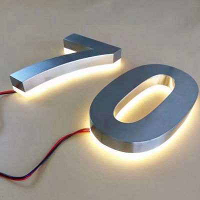 DC 12V 防水 ステンレス スチール アクリル バックライト LEDライト 3D 文字 商標