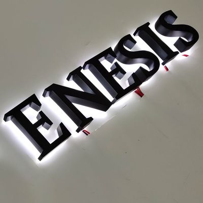 カスタムレーザーカット 3D メタルチタン 壁ロゴ 壁に設置するためのサイン